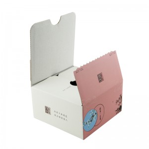 Custom na Logo Printing Strong Packaging Corrugated Paper Mailer Box na may Tear Line