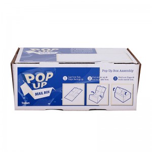 Bokosi Loyendera la Factory Custom White Cardboard Packaging Packaging la Mkaka