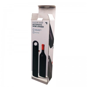 Customized Printing Thin Corrugated Paper Box   F-flute Products Packaging Box Wine Opener Packing Box