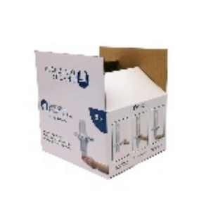 Supplier Printing Warna Corrugated Paket Carton Box pikeun Piala Dispenser