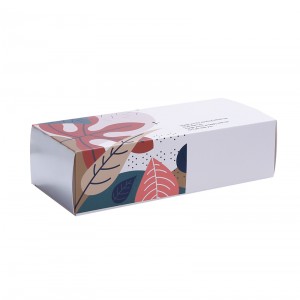 Custom Drawer White Card Paper Pastry Dessert Takeaway Packing Box