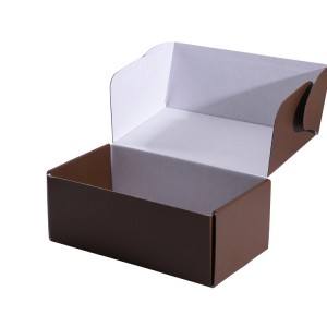 Potlač obalov z vlnitej lepenky Doručenie poštových zásielok Papierová škatuľa na kávové sladkosti