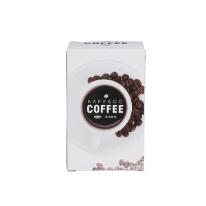 C1S Белая печатная бумажная упаковочная коробка для печенья с кофе, чаем