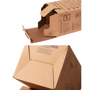 Factory Degradable Strong Packing Kraft Paper Corrugated Box with Window