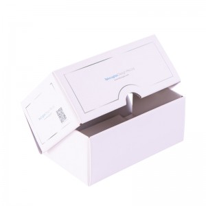 Strong White Double Sides Printed Top Open Gift Box for Phone