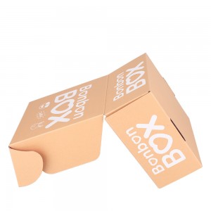 Resikle Orijinal Bonjan Emballage Corrugated Blan Enpresyon UV Kraft Papye Box
