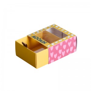 Wholesale Drawing Type White Card Envelope Paper Box with Window for Socks