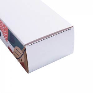 Škatla za pakiranje sladic za s seboj iz belega papirja za predal po meri