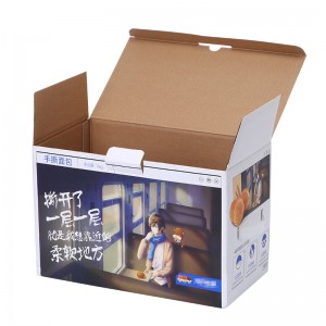 Customize Design Printed Firm Corrugated Package Paper Box with lock