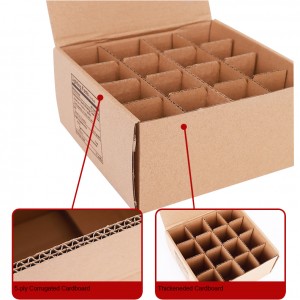 Kraft Recyclable مواد RETF Corrugated Carton Package Gift Box for Lamp LED