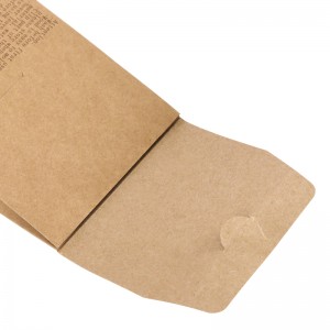 Logo imprimant la boîte en carton recyclable de papier d'emballage brun avec la fenêtre de PVC