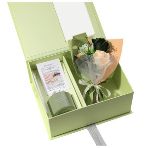Luxury Packaging Box PVC Window Gift Cardboard Box for Aromatherapy