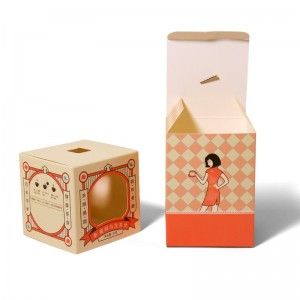 Desain Kreatif Bodas Card Paper Kopi Tea Kantong Bungkusan Box jeung Jandela