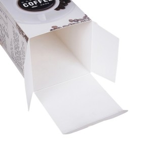 د کافي چای کوکیز لپاره د C1S سپینه چاپ شوي کاغذ بسته بندۍ بکس