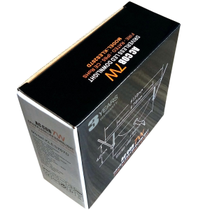 सी काला मोटा नालीदार कागज बॉक्स टक टॉप उत्पाद बॉक्स बी-बांसुरी एलईडी पैकेजिंग