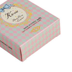 Farbige Papierbox, 22pt-Karton, goldene Heißpräge-Kosmetikverpackung