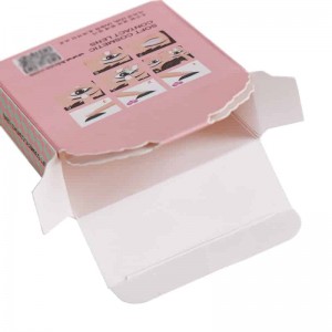 Color Paper Box 22pt Card Stock Golden Hot Stamping Cosmetic Packaging