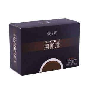Color Printing Paper 20pt Card Stock Coffee Packaging Tear Away Box
