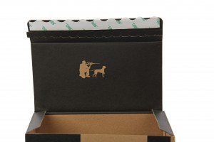 नालीदार भूरा बायोडिग्रेडेबल डबल प्रिंटिंग स्वचालित पेस्ट बॉटम पेपर बॉक्स