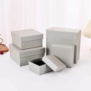 Logo Printed Two Pieces Luxury Gift Box 2mm Thickness Grey Board
