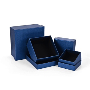 Luksuzna poklon kutija s dva komada s logotipom debljine 2 mm, siva ploča
