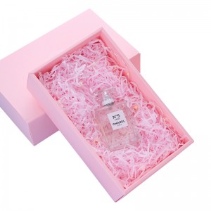 Caixa de calaix de diapositives d'impressió rosa Caixa de regal petita amb cartolina de 20 punts amb bossa de paper