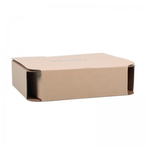 Silver Stamping Maliit na Kraft Paper Packaging Corrugated Box para sa Cosmetic