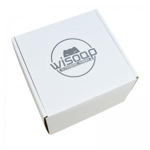 工場 OEM デザインのリサイクル可能な白いボール紙段ボール カートン包装紙ギフト ボックス