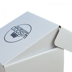 Kilang OEM Reka Bentuk Kitar Semula Kadbod Putih Kotak Hadiah Kertas Pembungkusan Karton Beralun