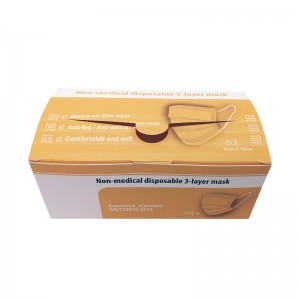 Environmental friendly Recyclable materials 400gsm White Paper with Tear Line Mask Box