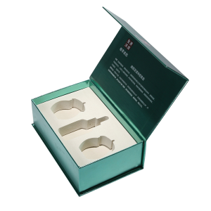 Impresión por dúas caras Caixa de agasallo ríxida magnética Caixa de luxo en forma de libro Embalaxe de cosméticos