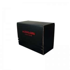 Made In China Potisk luxusní černé vlnité krabice Mailer Tear Away Shipping Box