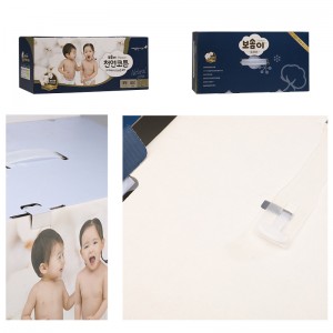 Deluxe Printing Corrugated Tuck Top Paper Box Baby Diapers Packaging
