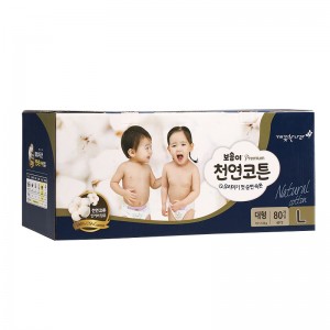 Deluxe Printing Corrugated Tuck Top Paper Box Baby Diapers ඇසුරුම්