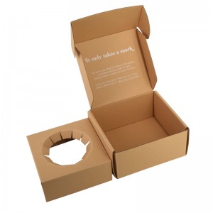 UV Printing White Color 3 Layers Corrugated Box Recycled Brown Mailers