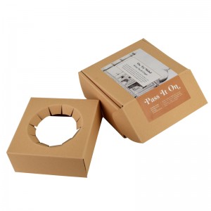 UV Printing Warna Bodas 3 Lapisan Corrugated Box daur ulang Brown Mailers
