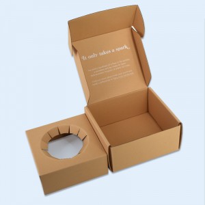 UV Baskı Beyaz Renkli 3 Katlı Oluklu Kutu Geri Dönüşümlü Kahverengi Postalar