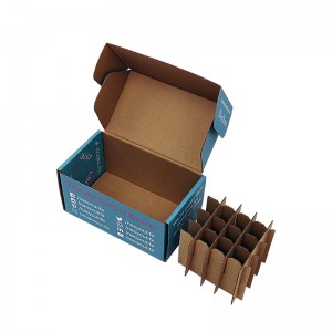 Enviadors d'ampolles d'oli essencial Caixa plegable amb flauta electrònica de 3 capes resistents amb separadors