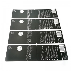 Customize White Silver UV print on Special Black Paper Label Tag