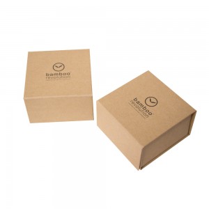 ʻO ka hale hana OEM Custom Recycled Luxury Magnetic Kraft Packaging Gray Board Folding Snap Classic Gift Box