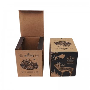 УФ-друк Крафт-папір, що розкладається, пакувальна коробка для кави та чаю