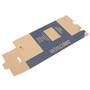 Intsik nga Supplier Custom nga Pag-imprenta sa Brown Kraft Paper Box nga May Cutout Window