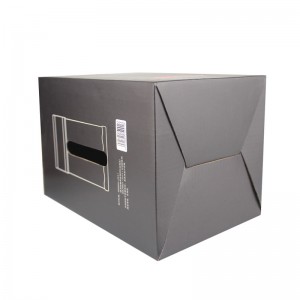 Full Black Cooker Box with White Plastic Handle