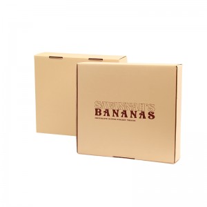 Boîte de collations en carton ondulé à impression recto verso personnalisée, boîte d'emballage alimentaire