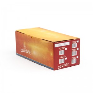 Кутија за паковање грицкалица од валовитог папира са аутоматским закључавањем