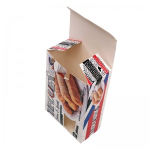 Bio-Degradable recyclable materials 400gsm ivory Board Paper Food Cookies Box with Window