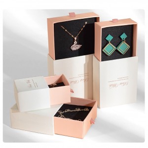 Custom Small Luxury Rigid Cardboard Earrings Pendant Packaging Gift Box