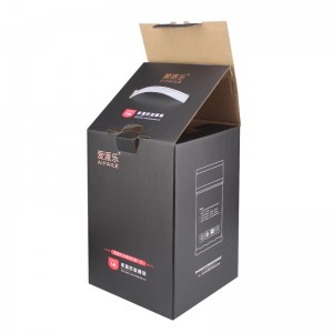 Full Black Cooker Box with White Plastic Handle
