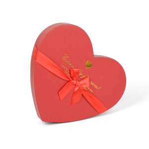 Poklon kutija za pakiranje čokolade u obliku srca i donjeg poklopca