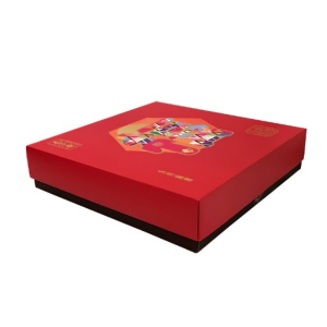 Kina produsent OEM utskriftsfarge Bølgekartong pakke gaveeske med håndtak